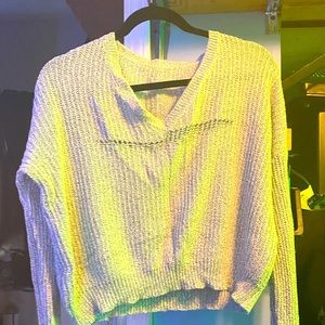 A sweater size large gray only used once